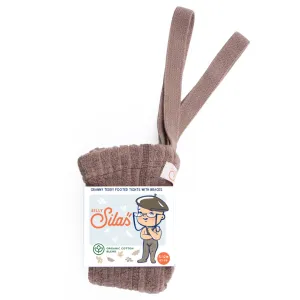Granny Teddy Footed Tights - Granola