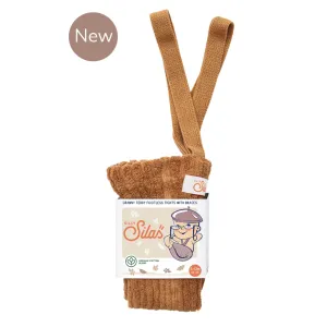 Granny Teddy Footless Tights - Amber