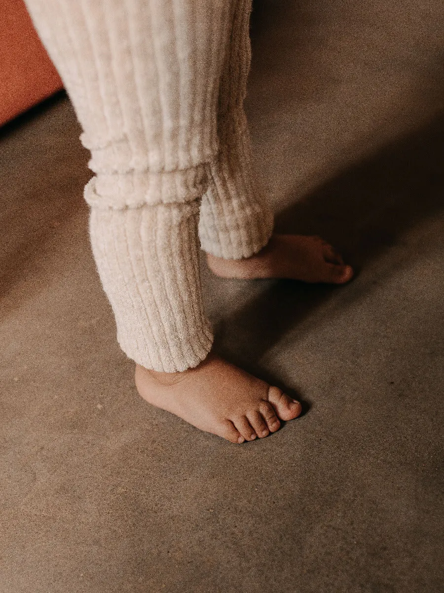 Granny Teddy Footless Tights - Cream Blend
