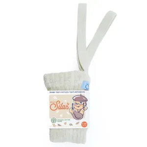 Granny Teddy Footless Tights - Cream Blend