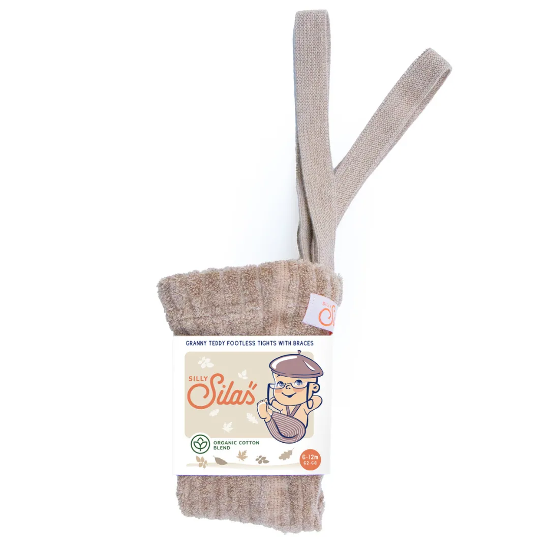 Granny Teddy Footless Tights - Peanut Blend