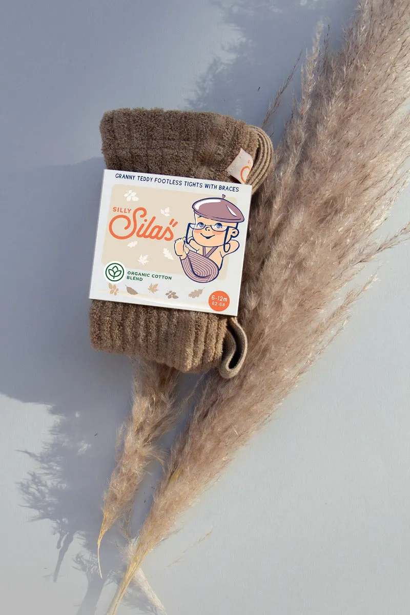 Granny Teddy Footless Tights - Peanut Blend