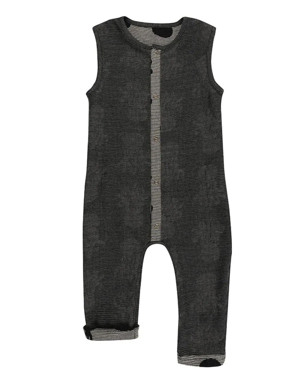 Grey Octopus Jacquard Reversible Jumpsuit