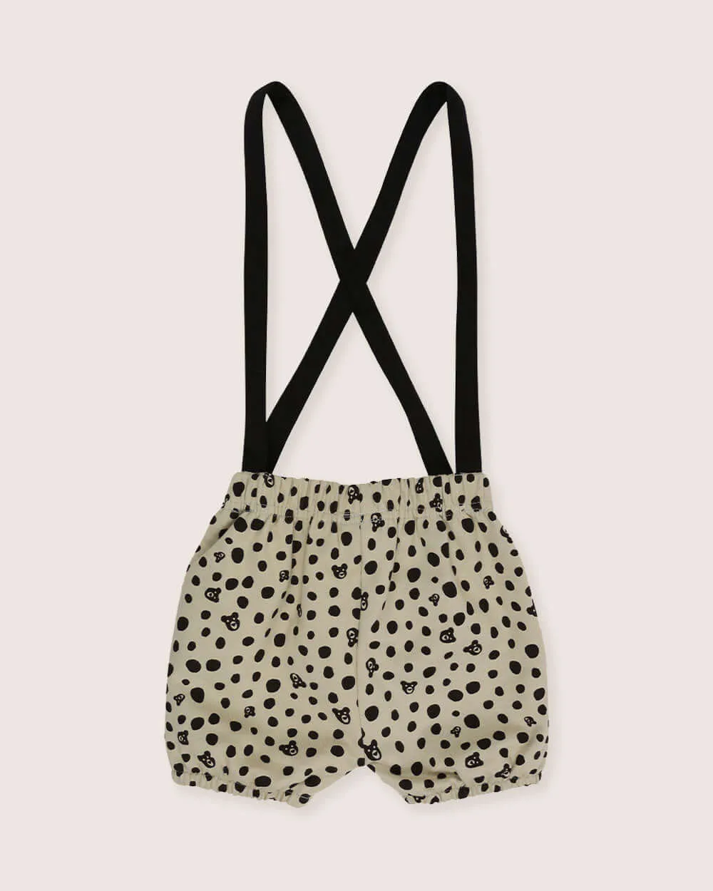 Grey Spotty Bear Print Bracer Bloomers