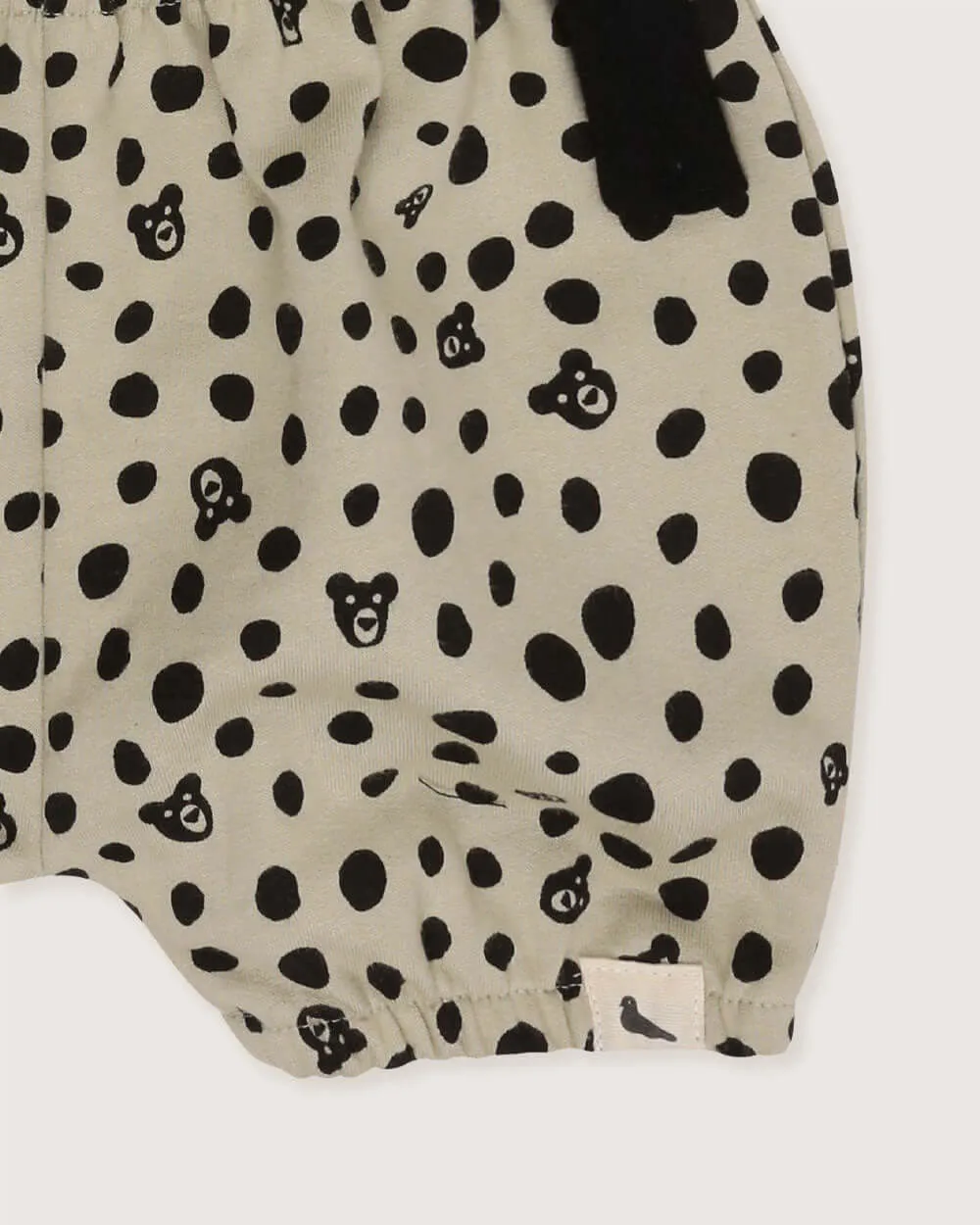 Grey Spotty Bear Print Bracer Bloomers