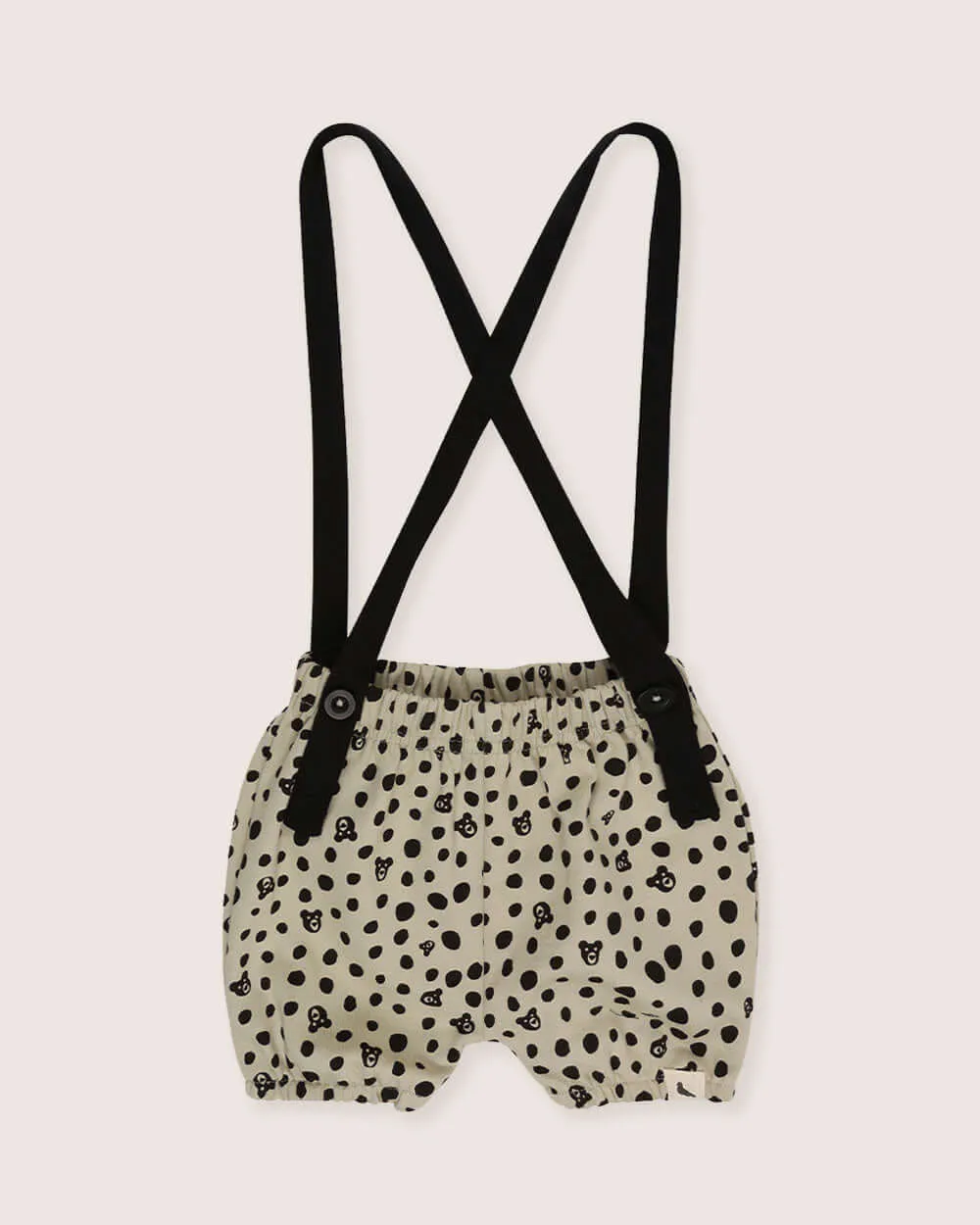 Grey Spotty Bear Print Bracer Bloomers