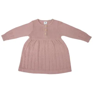 Heirloom Knit Dress - Dusty Pink