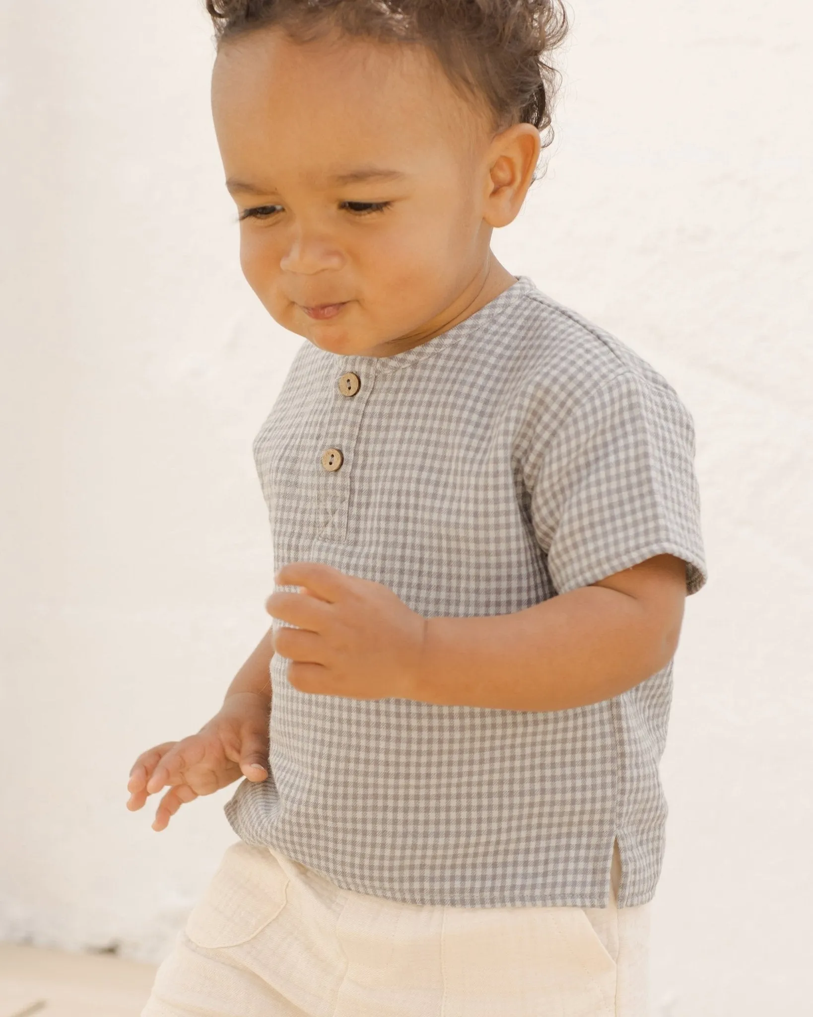 Henry Top || Blue Gingham*