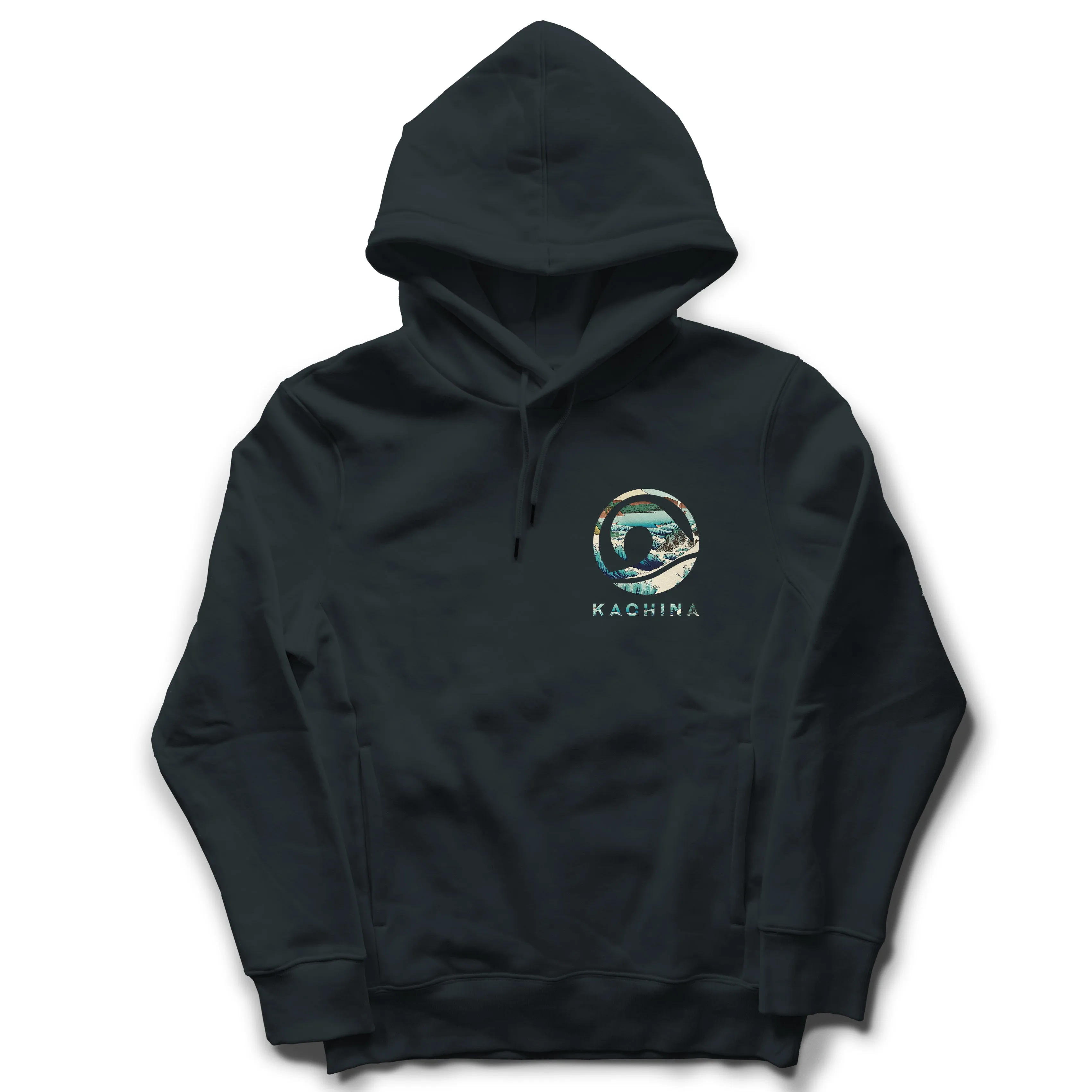 Hiroshige - The Sea at Satta Hoodie - Black