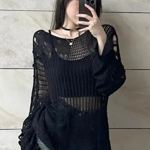 Hollow Knit Thin Sweaters