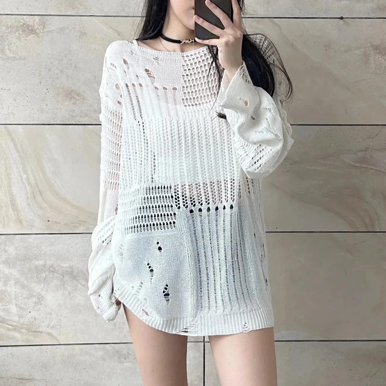Hollow Knit Thin Sweaters
