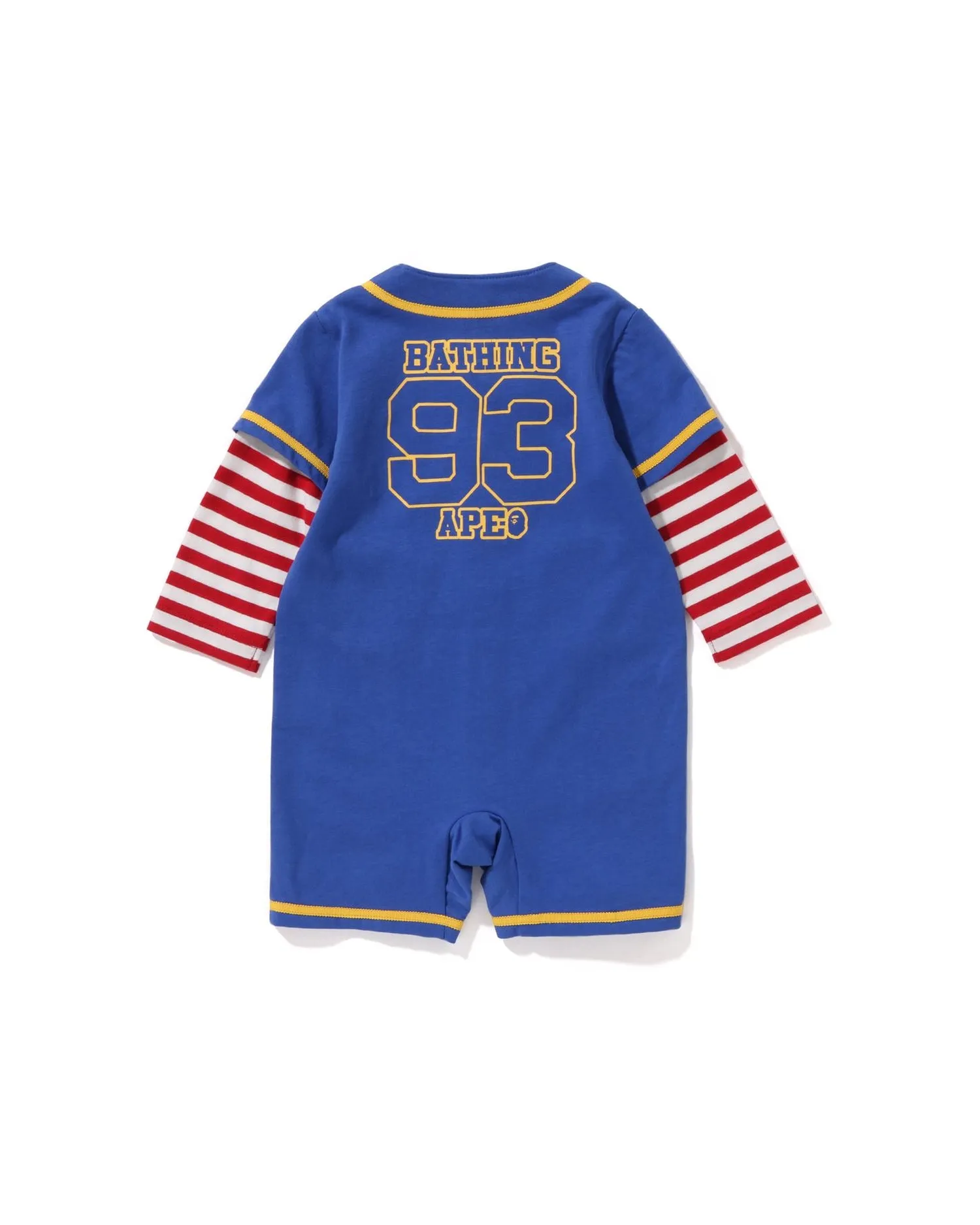Hoop Baseball Shirt Layered Rompers