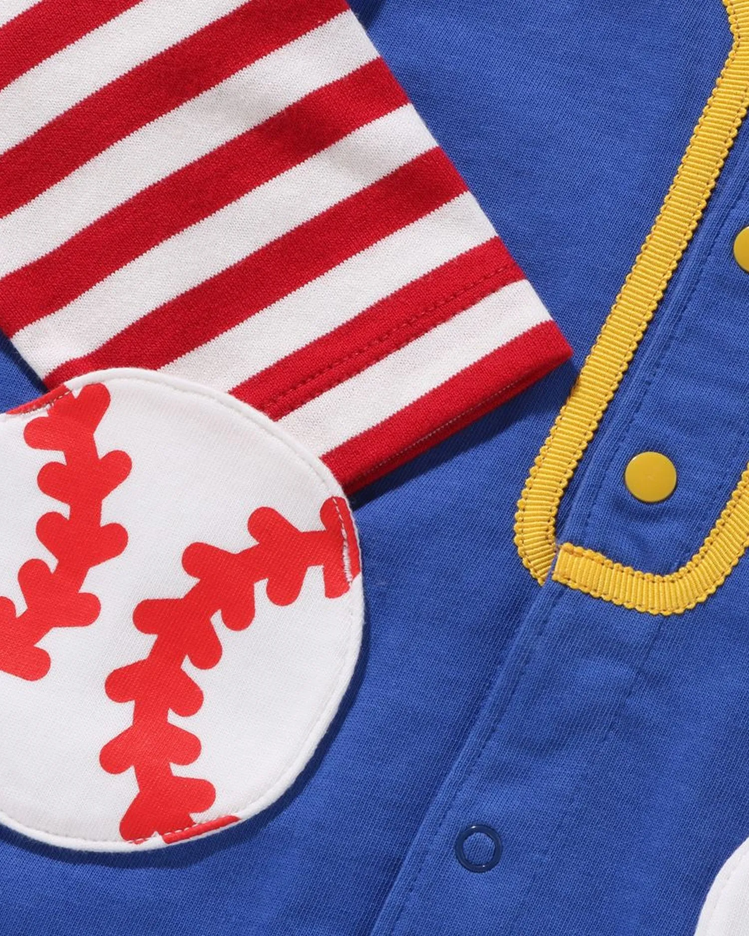 Hoop Baseball Shirt Layered Rompers