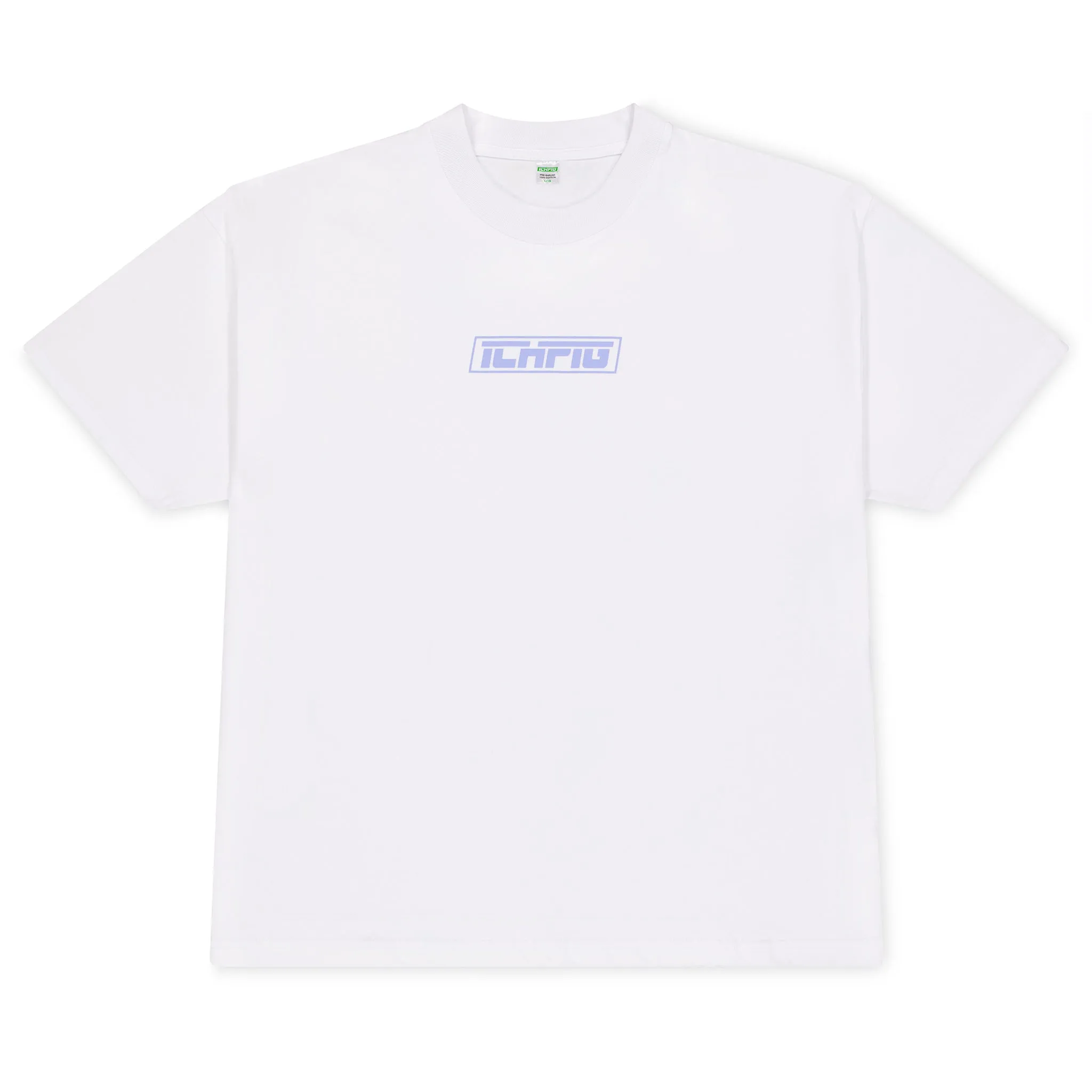 Ichpig Strike Logo Tee White / Sky