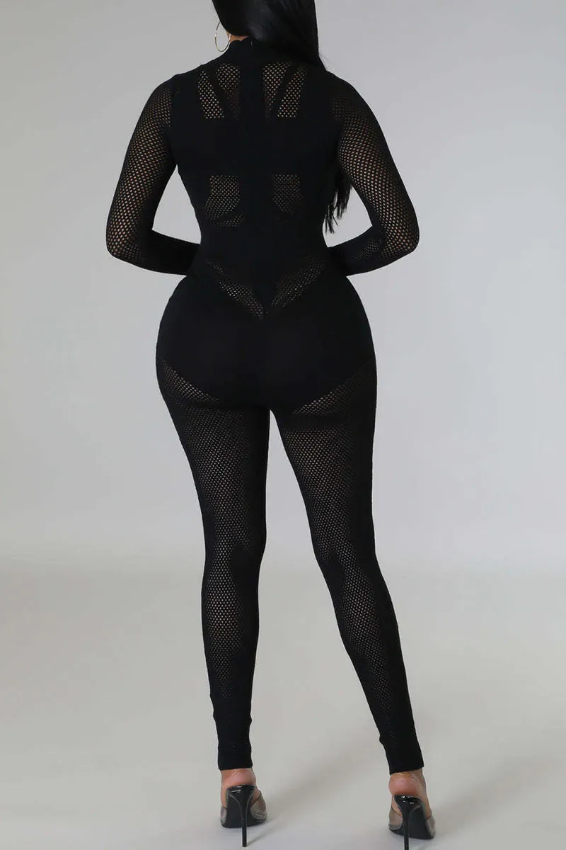 JF0413 Knitted Long Sleeve Jumpsuits
