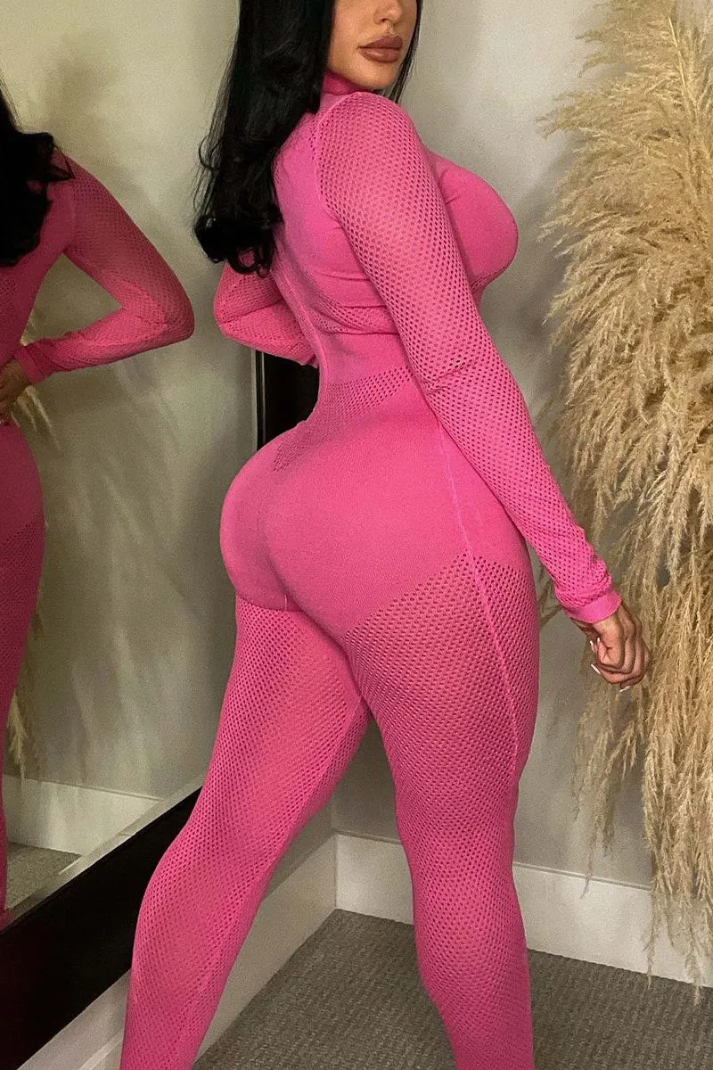 JF0413 Knitted Long Sleeve Jumpsuits