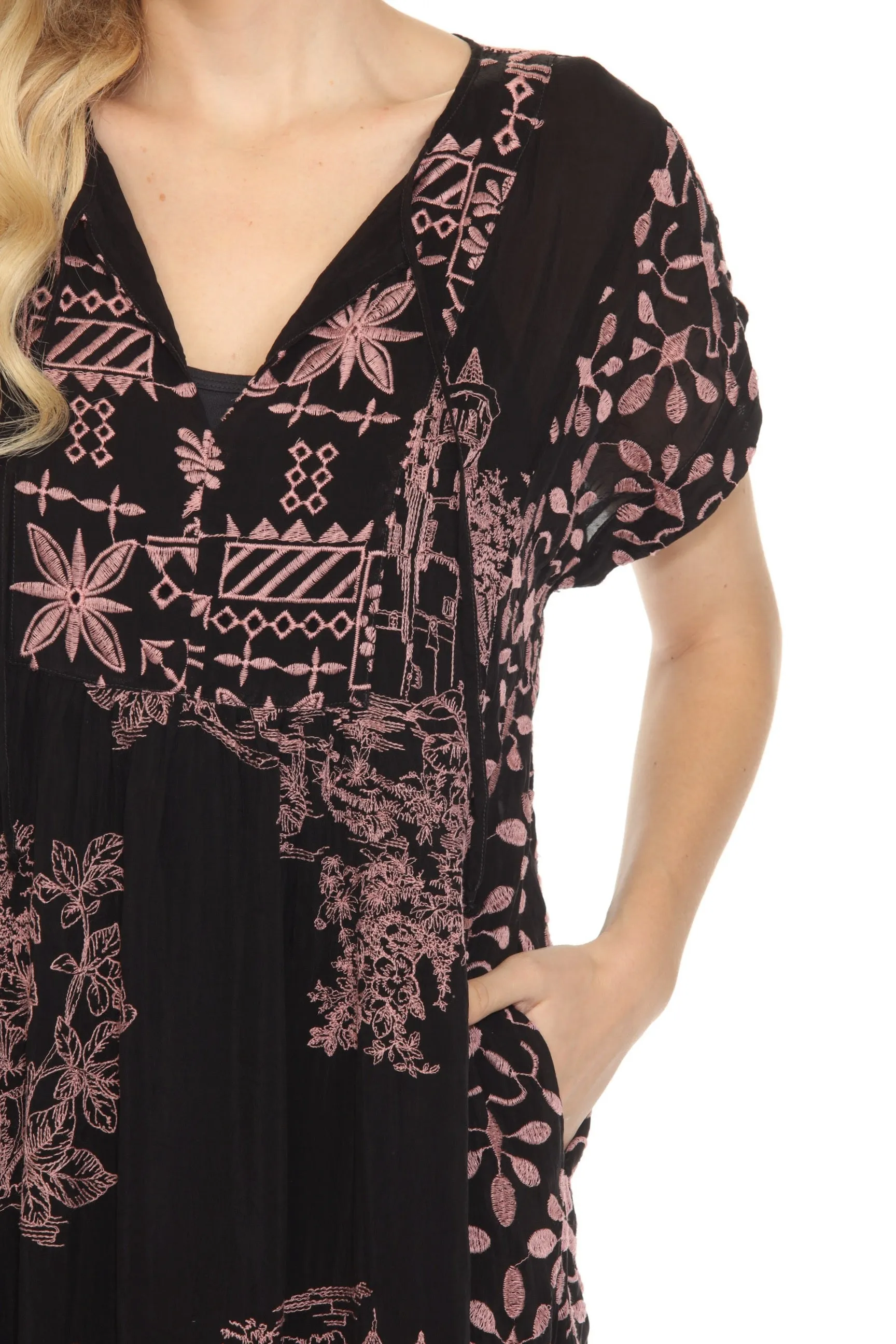 Johnny Was Dixie Dark Dream Merhawi Dress C35324B6