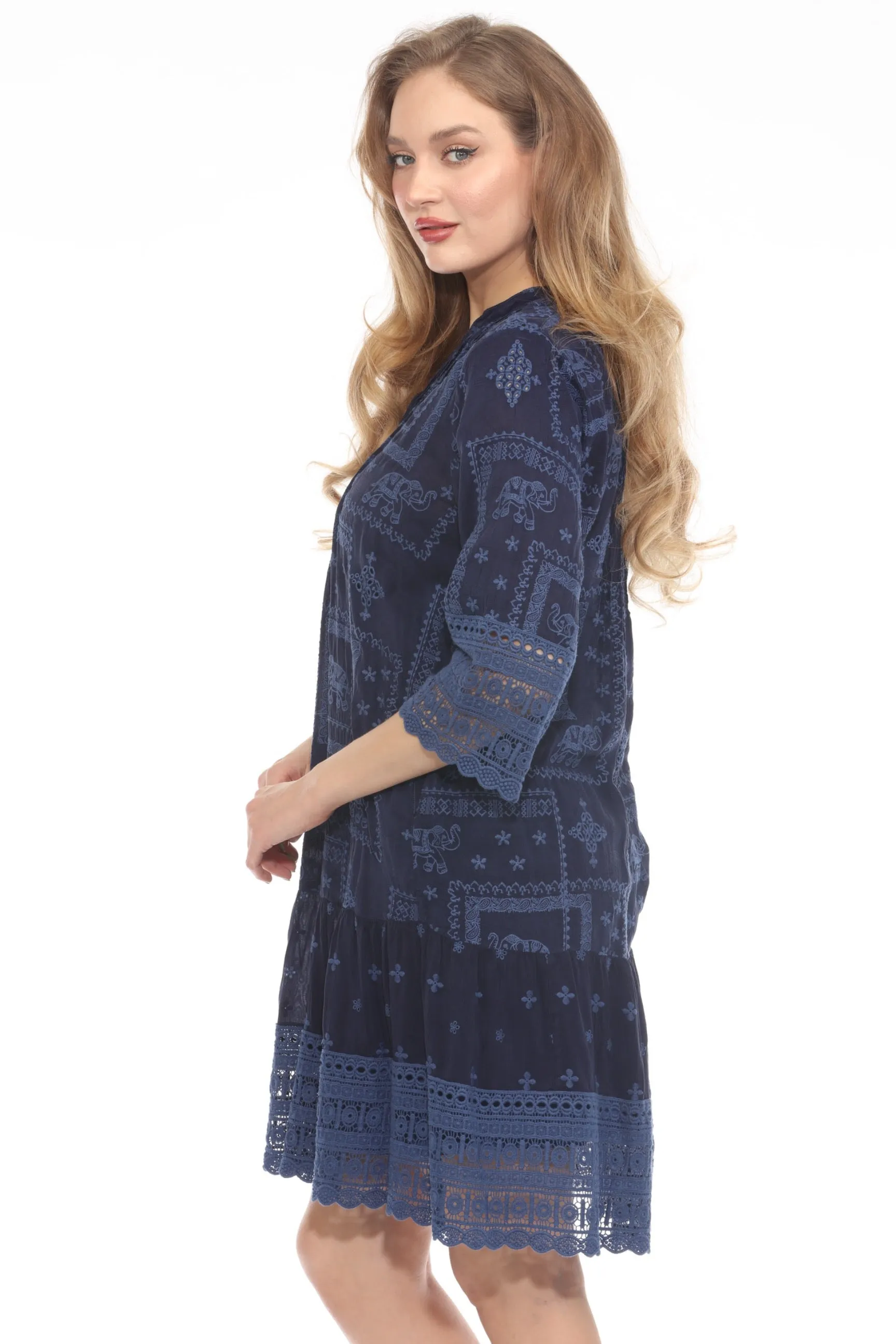 Johnny Was Eliyen Button-Down Shirt Dress C36124-E *