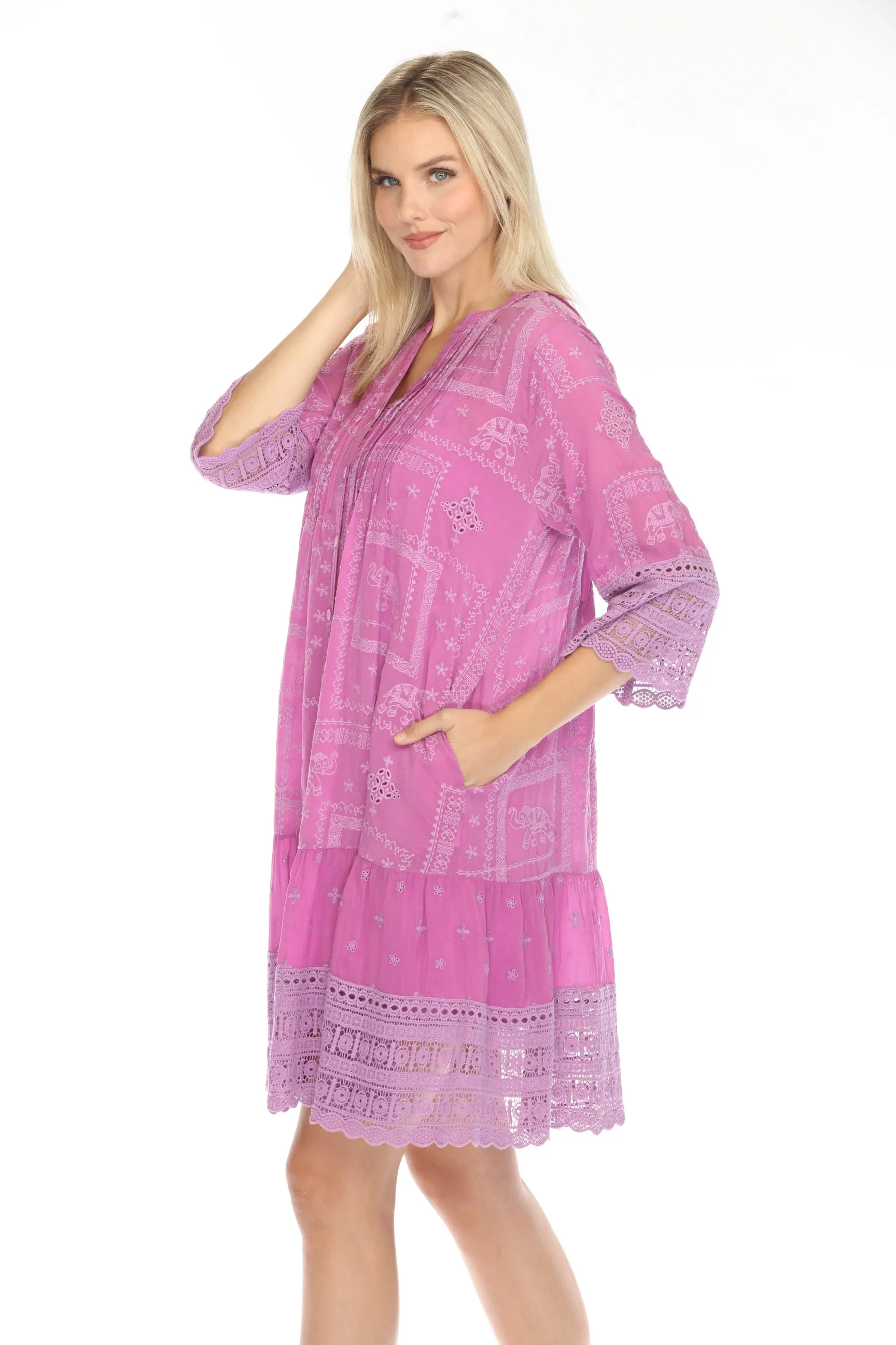 Johnny Was Eliyen Button-Down Shirt Dress C36124-E *