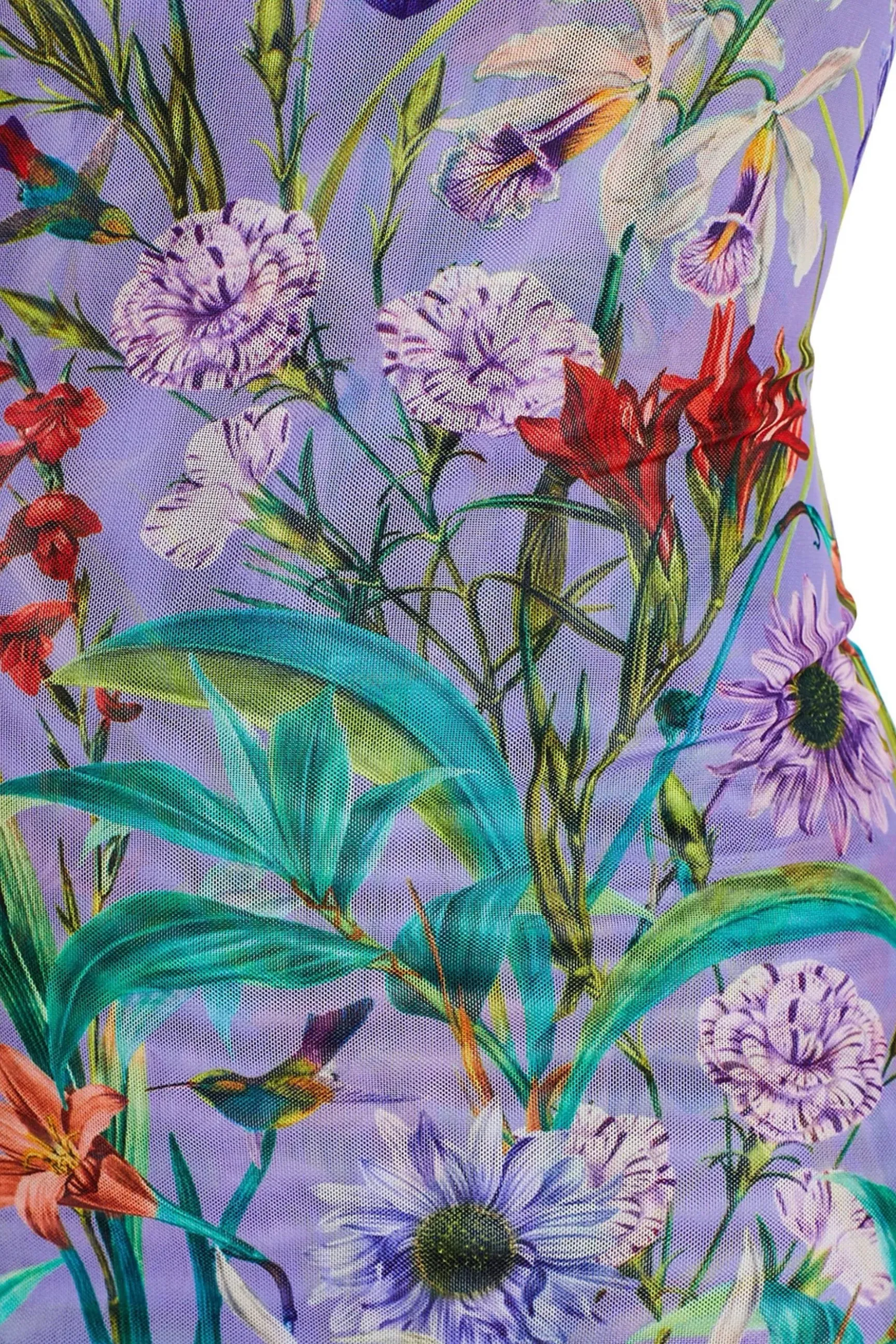 Johnny Was Jade Purple Daphne Mesh Midi Dress L32824-2
