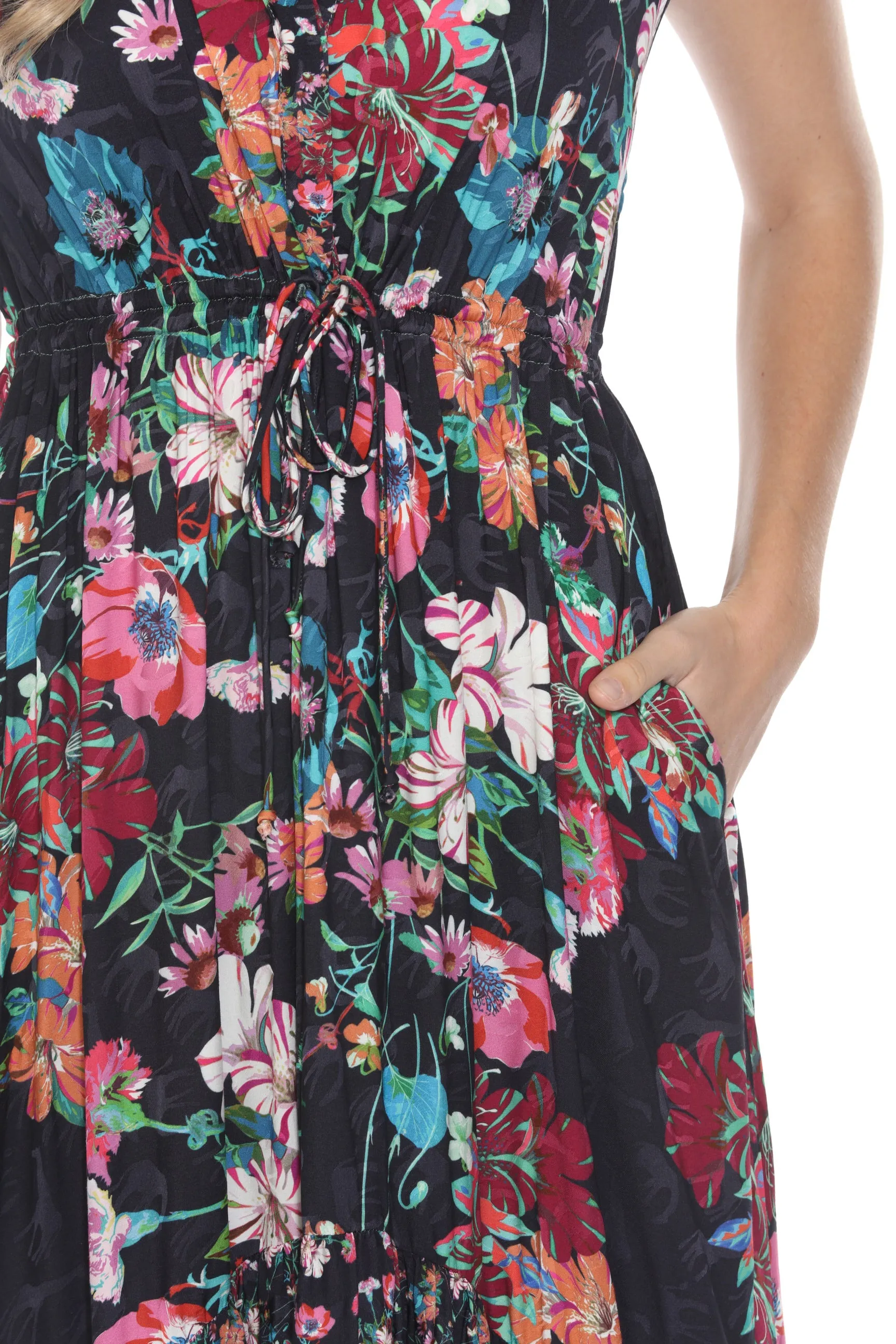 Johnny Was Oasis Kali Floral High Low Dress C39523A8