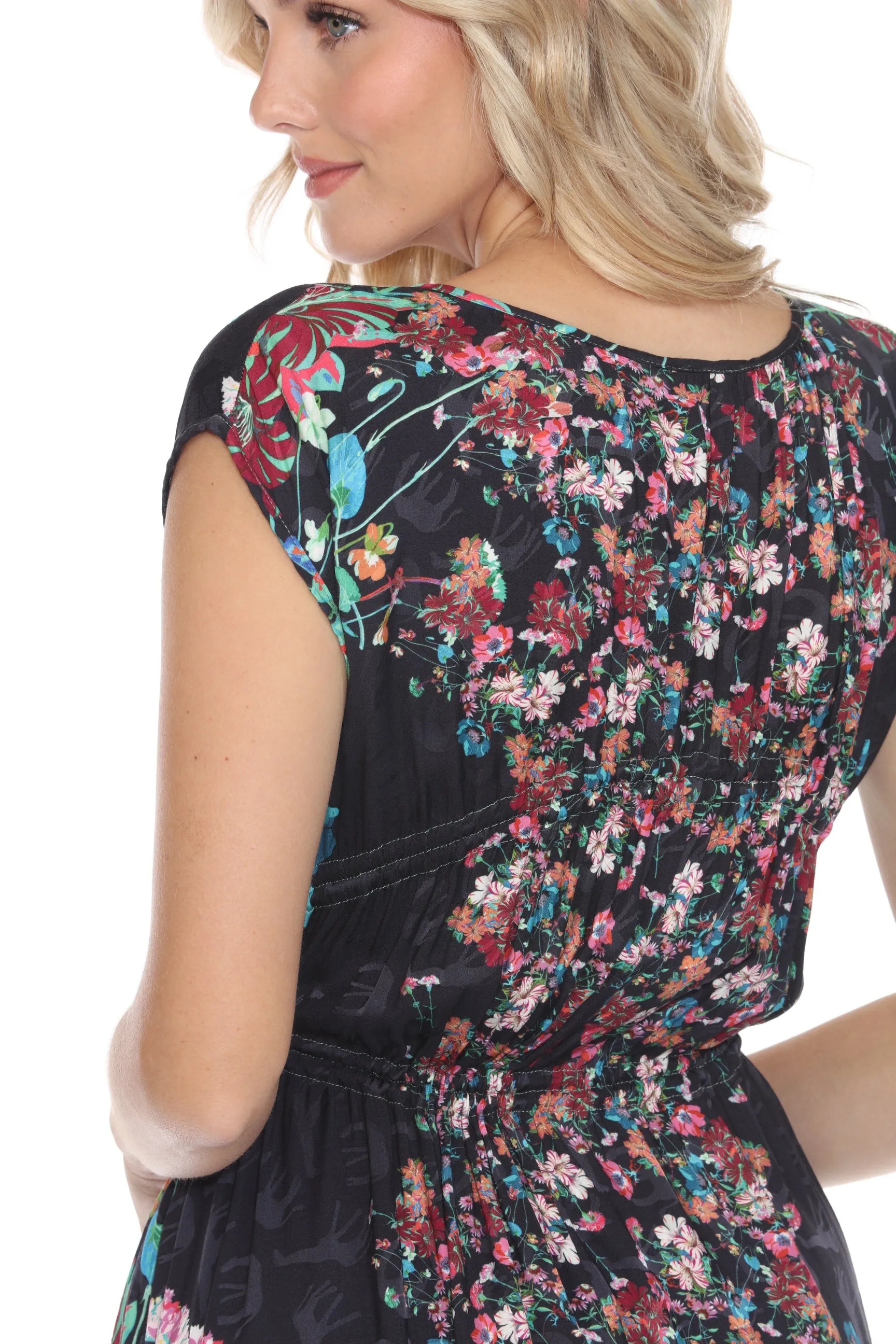 Johnny Was Oasis Kali Floral High Low Dress C39523A8