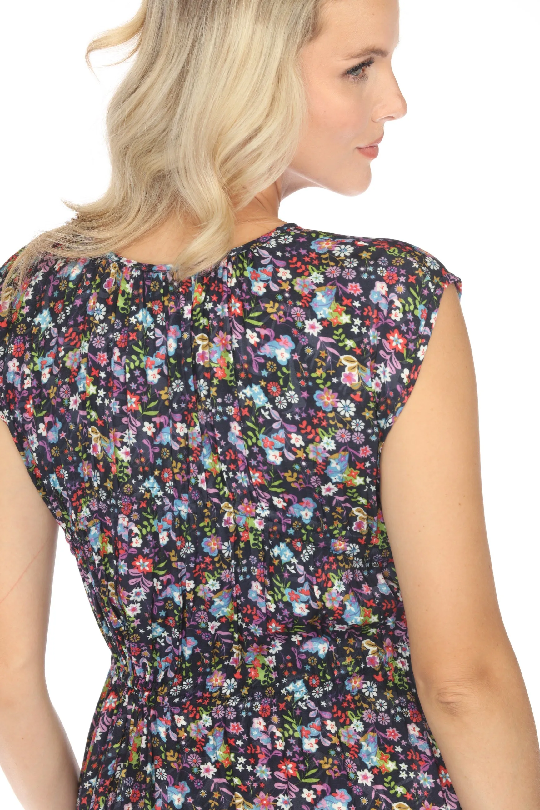 Johnny Was Oasis Kali Floral High Low Dress C39523B8 Boho Chic