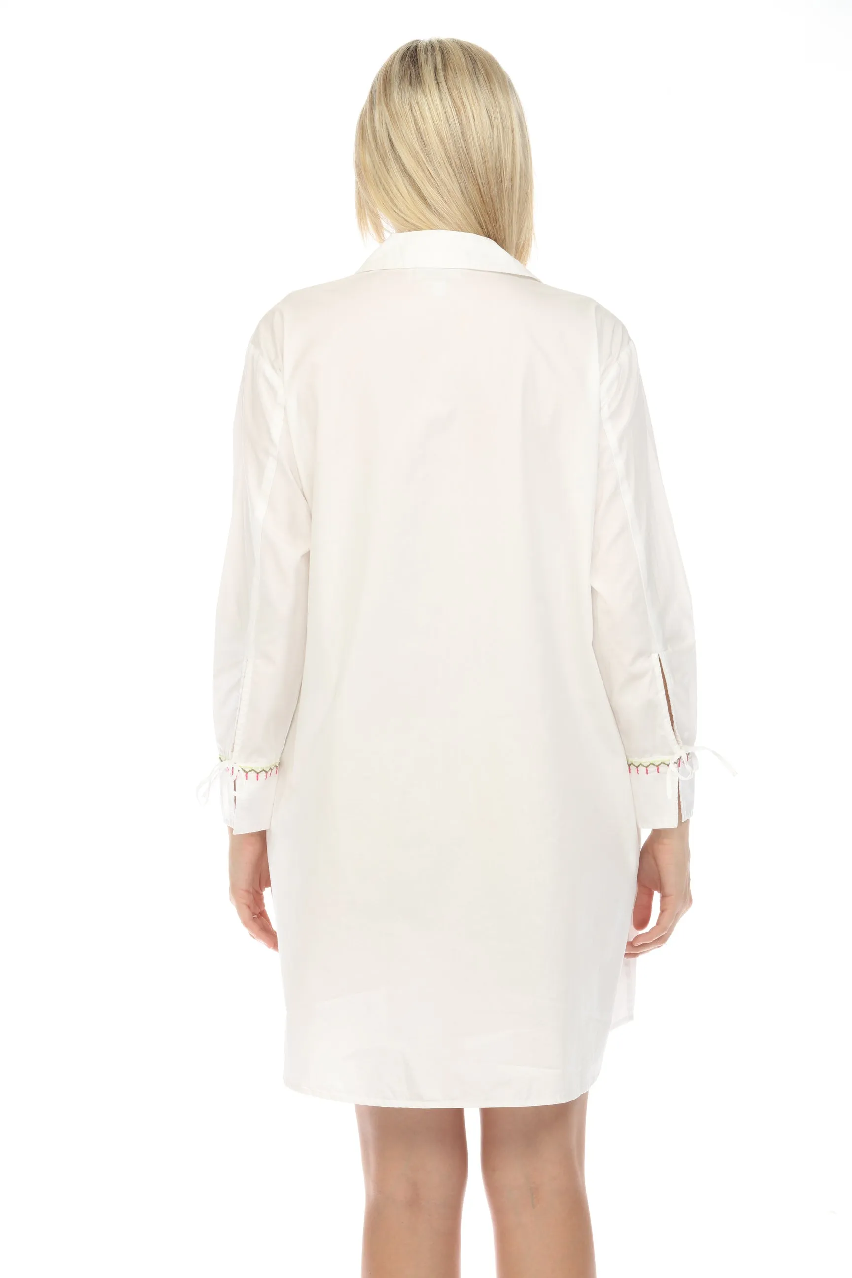 Johnny Was Workshop Camellia Ruched Sleeve Tunic Dress W29124 *
