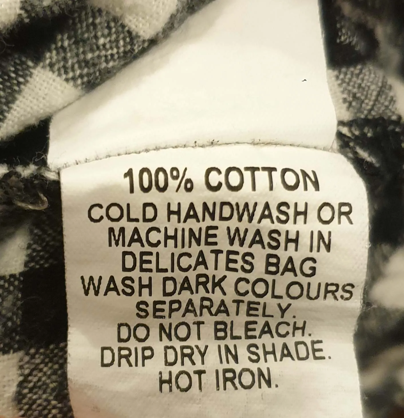 Kindling black and white gingham dress size 10