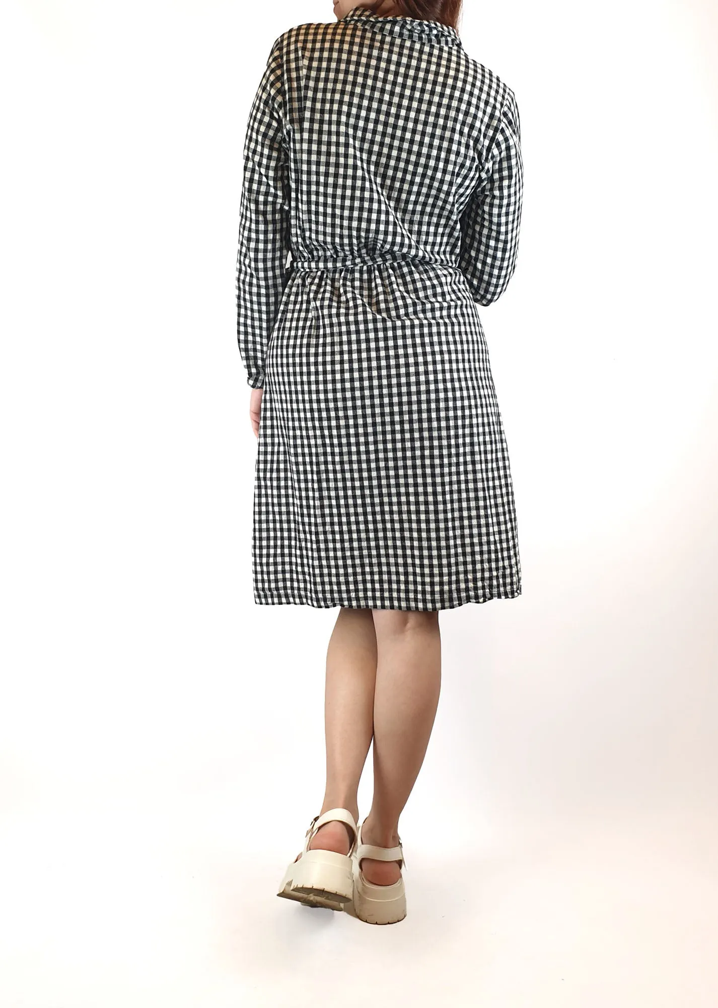 Kindling black and white gingham dress size 10