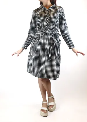Kindling black and white gingham dress size 10