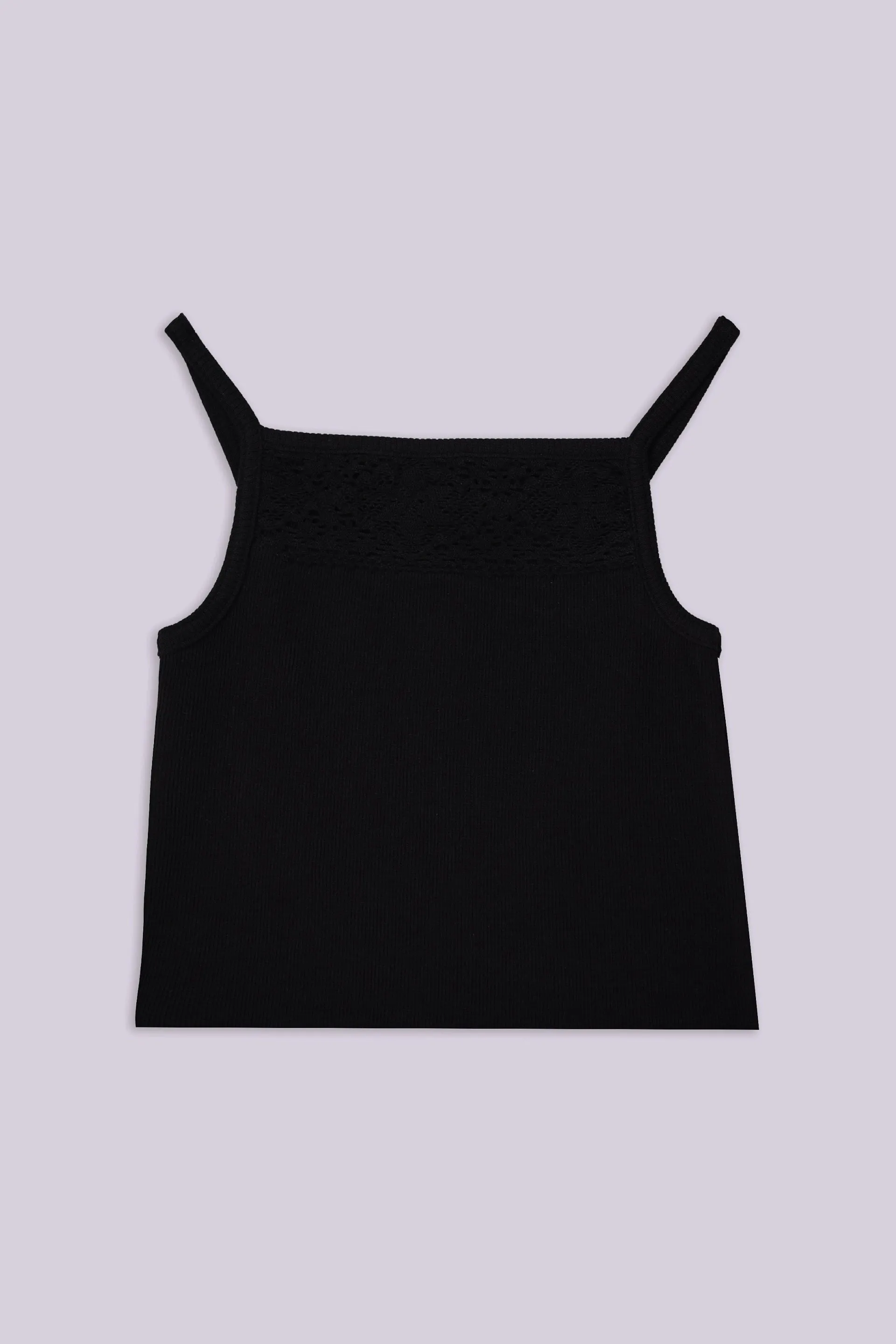 Laced Ribbed Camisole