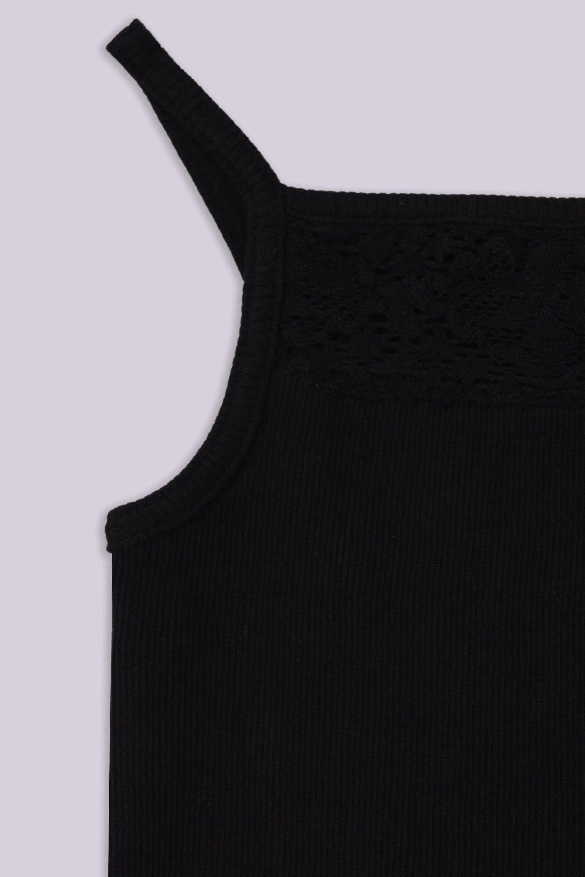 Laced Ribbed Camisole