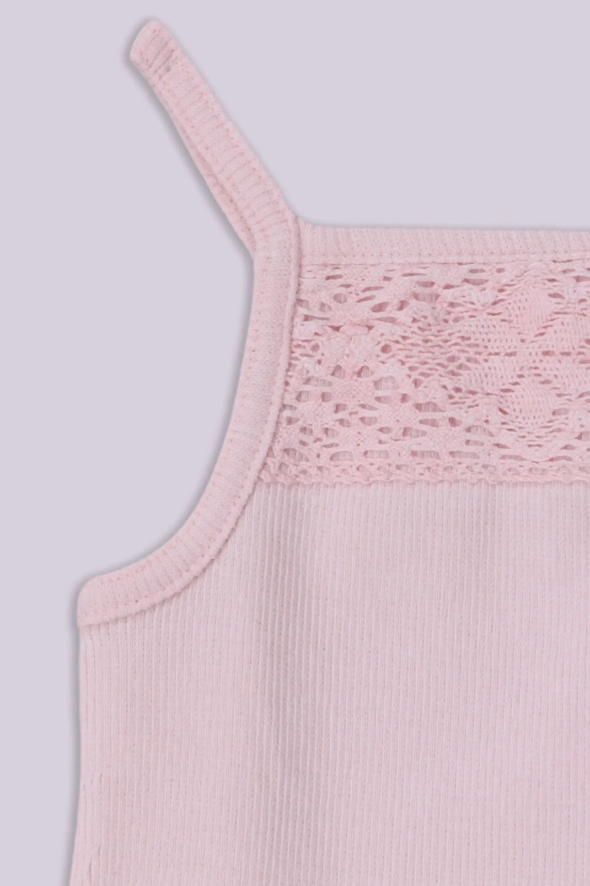 Laced Ribbed Camisole