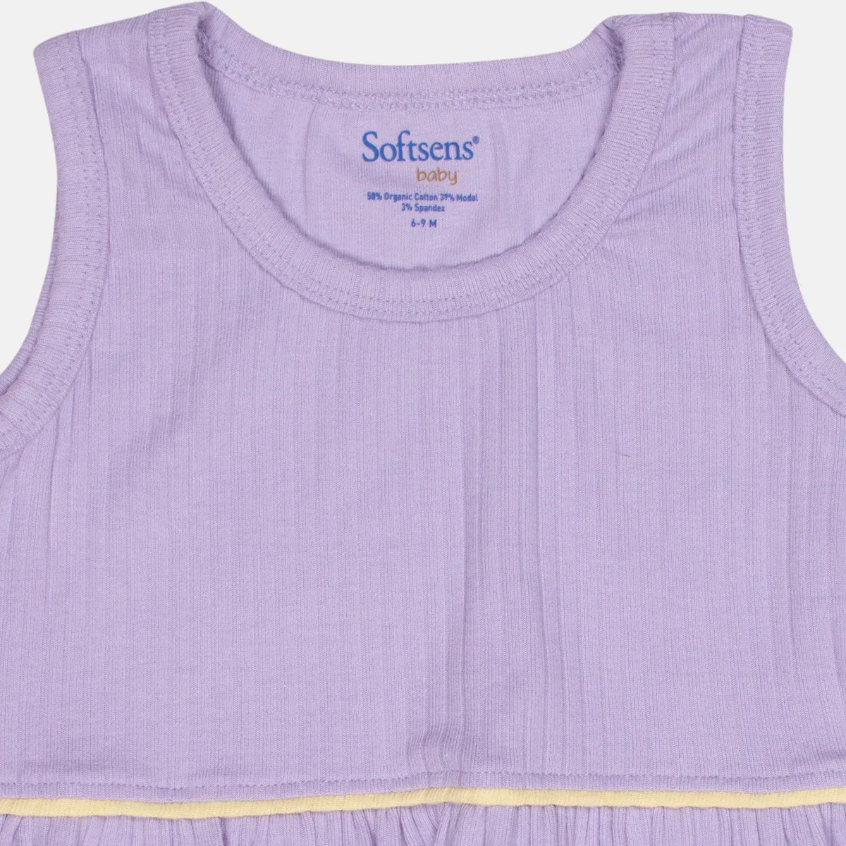 Lavender Sunshine Ribbed Top & Shorts Set