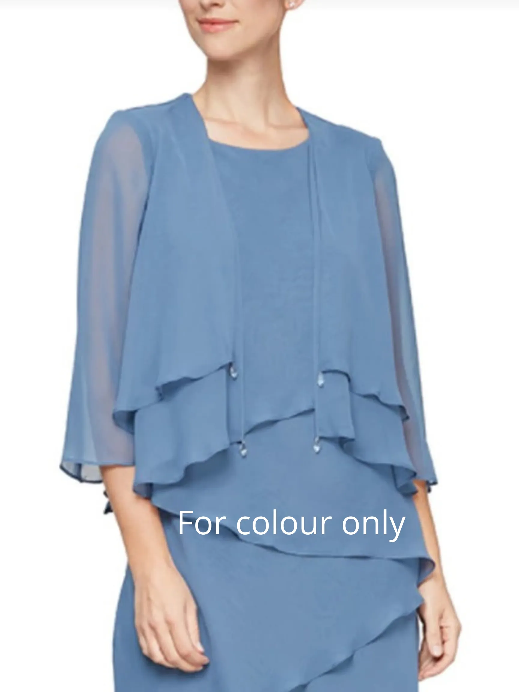 Layered Chiffon 2pce Pantsuit