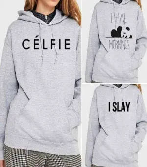 Light Grey Printed Pack of 3 Hoodies