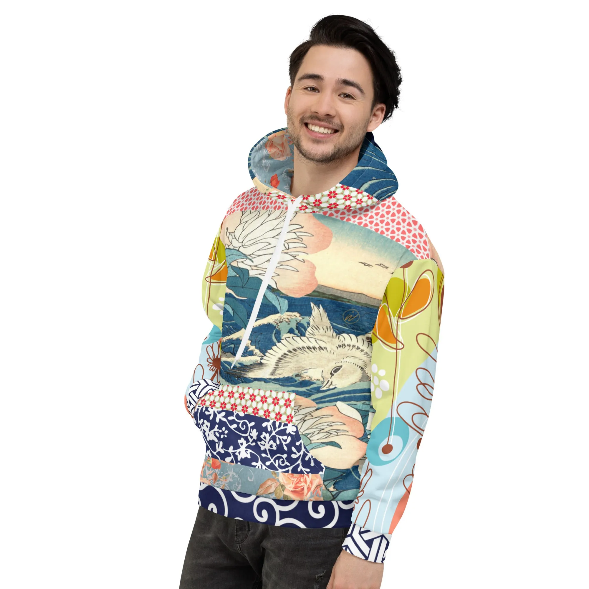 Little Canary Japanese Floral Unisex Hoody