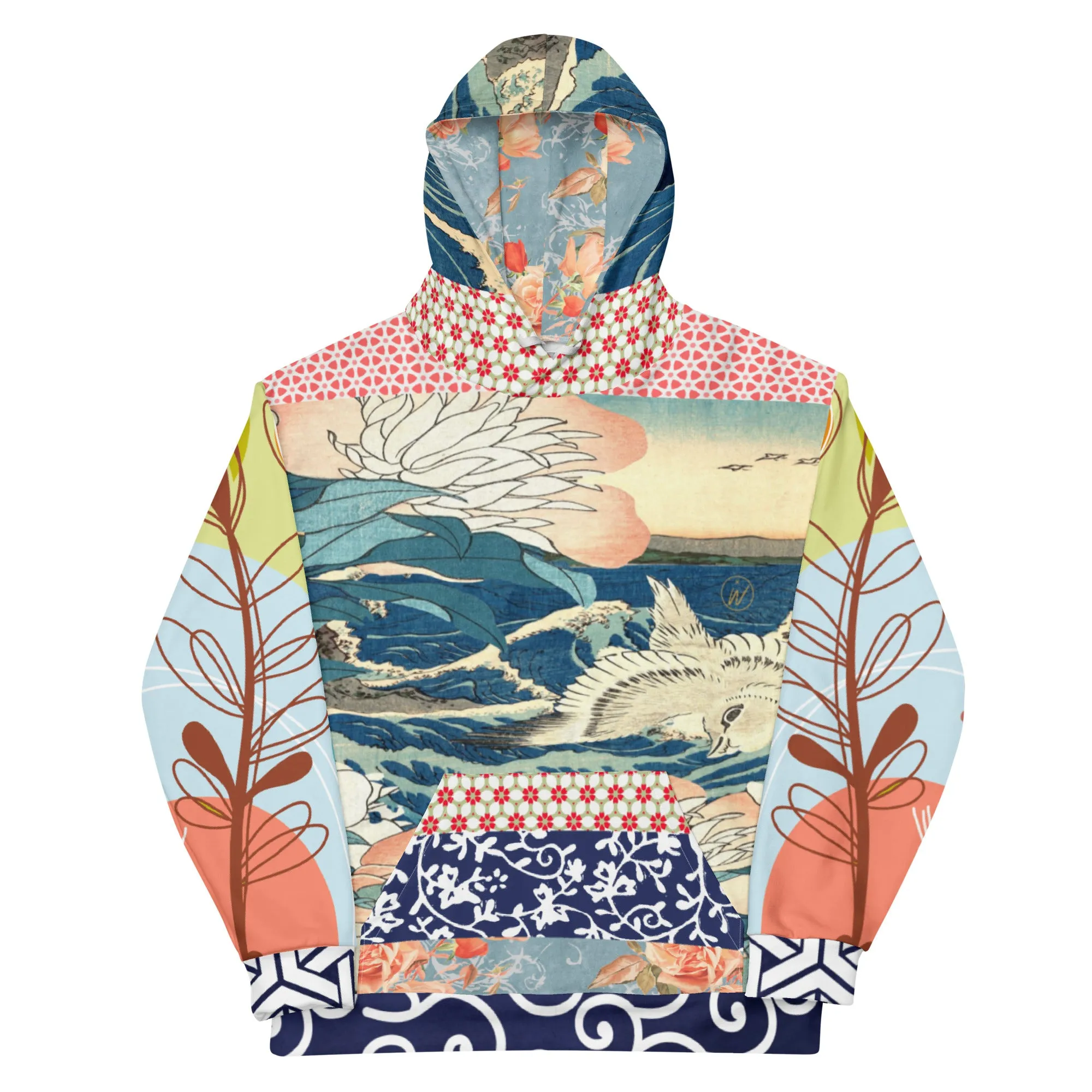 Little Canary Japanese Floral Unisex Hoody