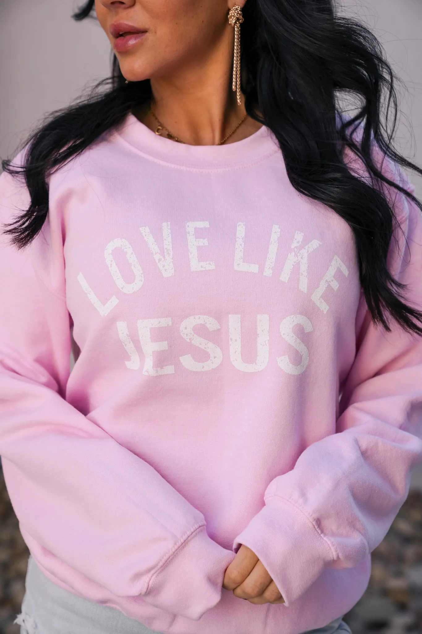 Love Like Jesus | Sweatshirt | Pink