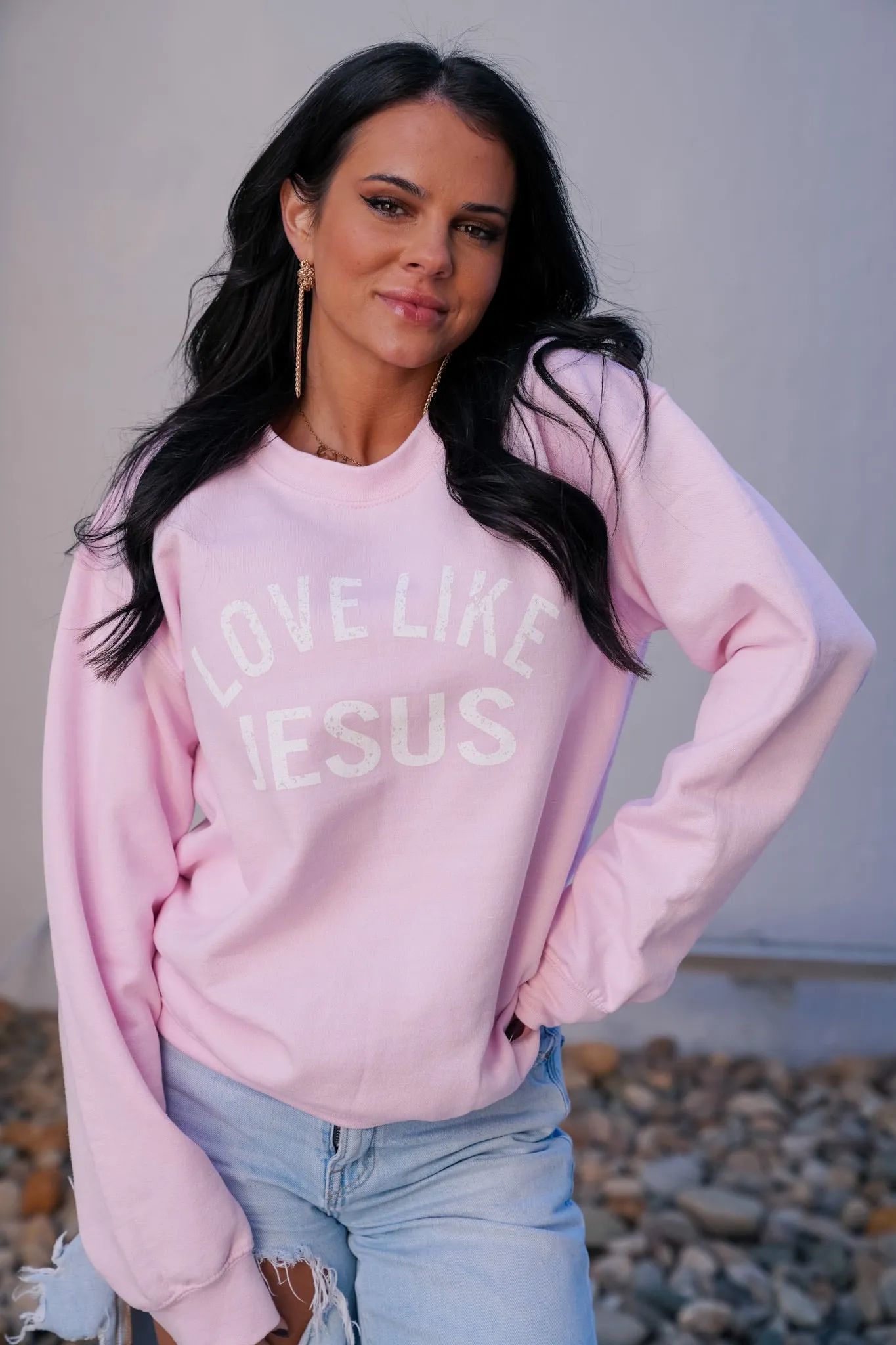 Love Like Jesus | Sweatshirt | Pink