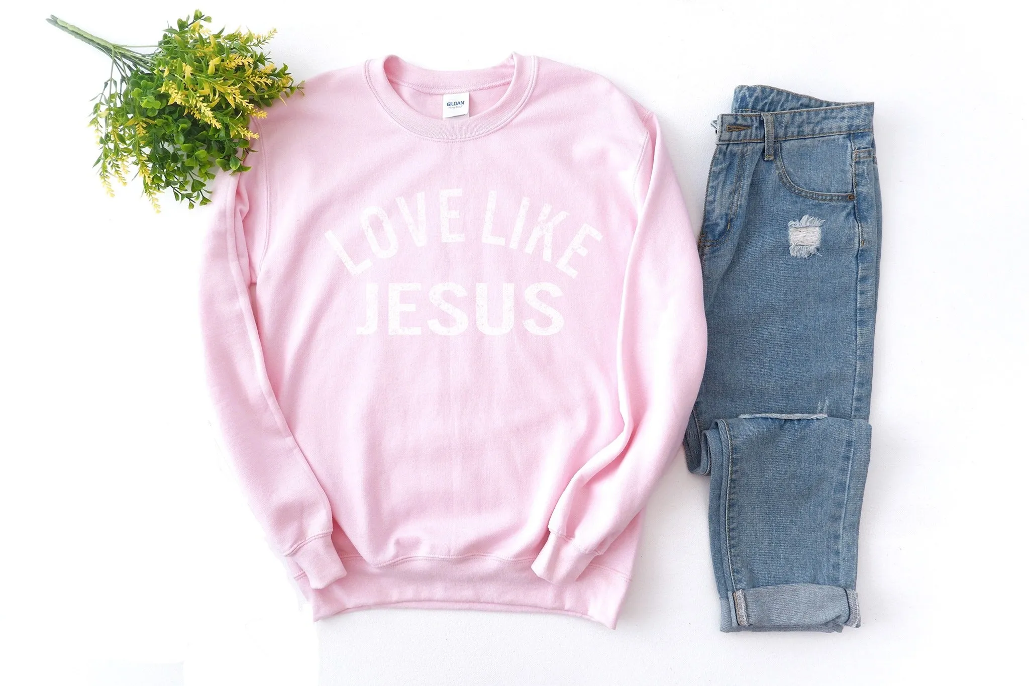 Love Like Jesus | Sweatshirt | Pink