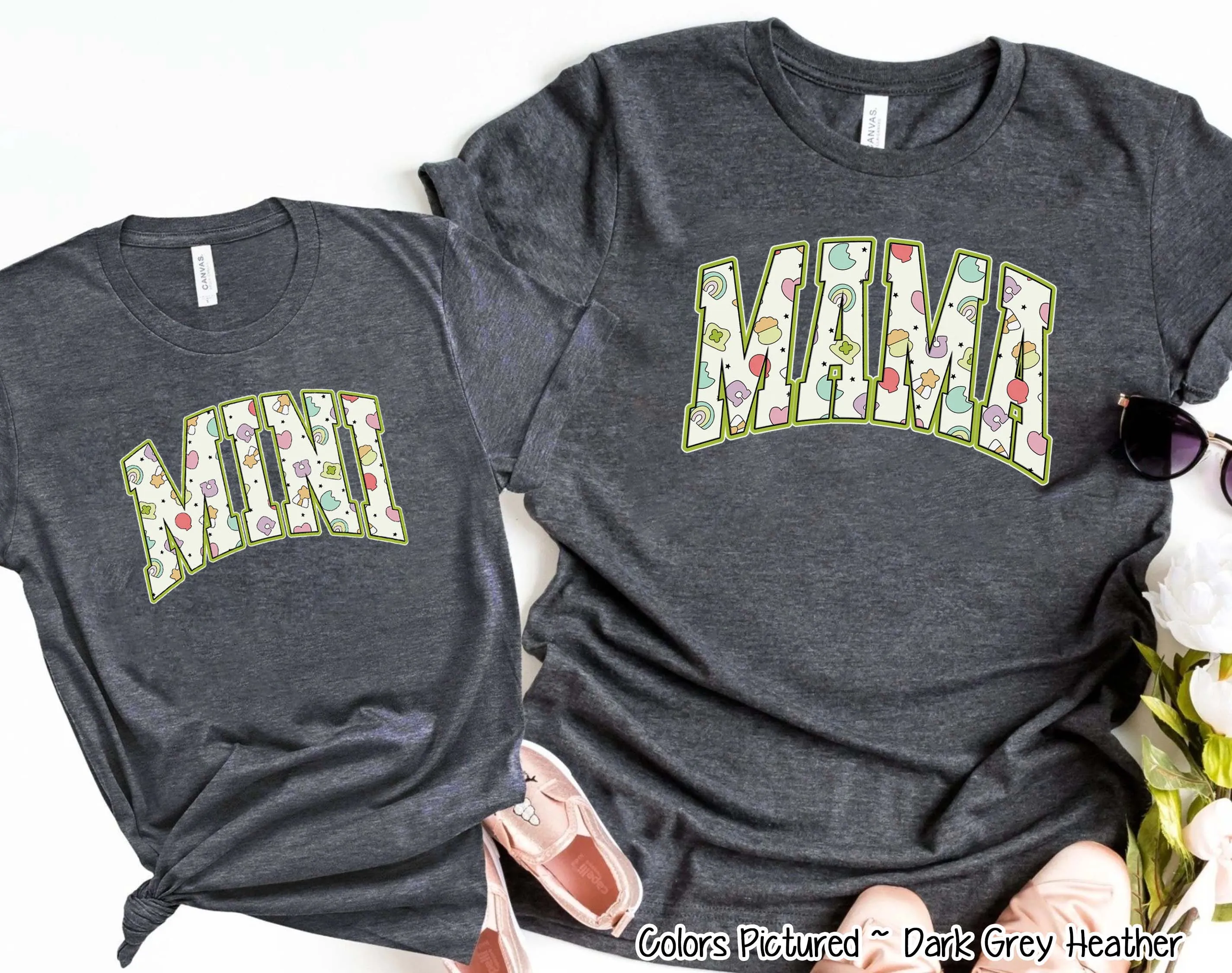 Mama and Mini Matching Lucky Charms  St Patricks Tee or Sweatshirt