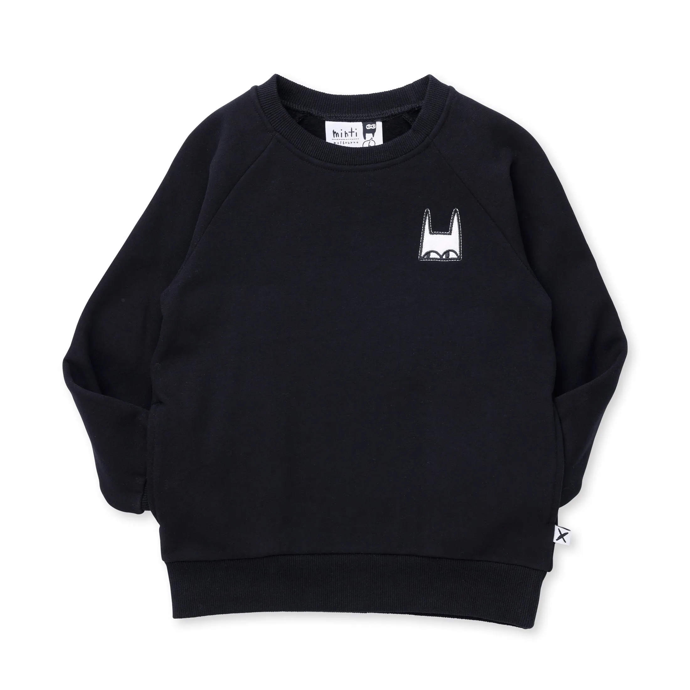 Mask Badge Crew - Black