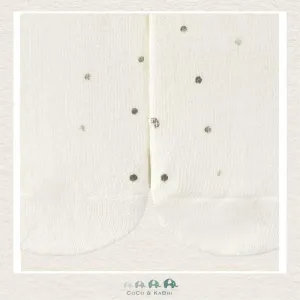 Mayoral Girls Baby Tights - Neutral Gold Dots