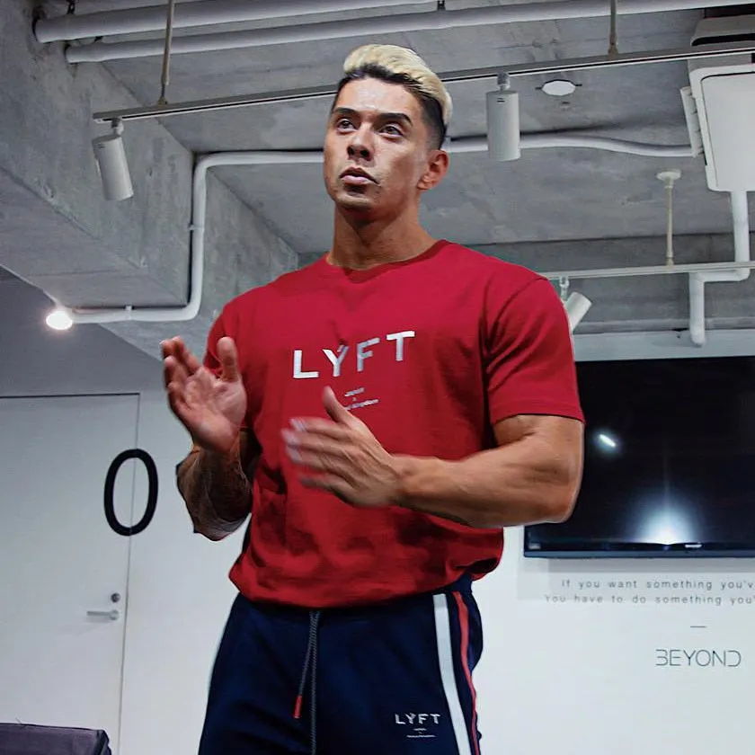Men's Summer  Fitness Bodybuilding  Cotton Short Sleeves Round Neck T Shirts