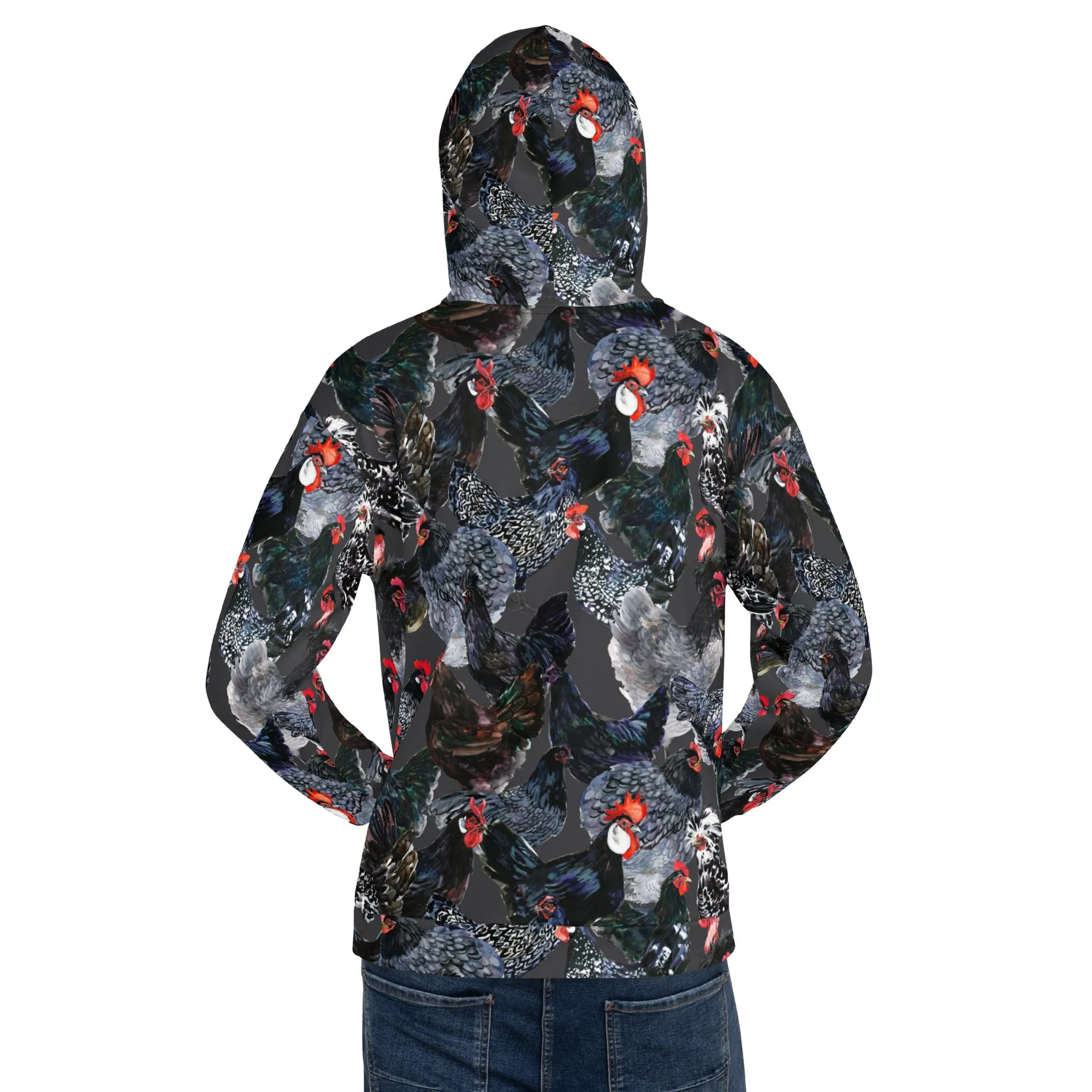 Midnight Chickens Unisex Hoodie