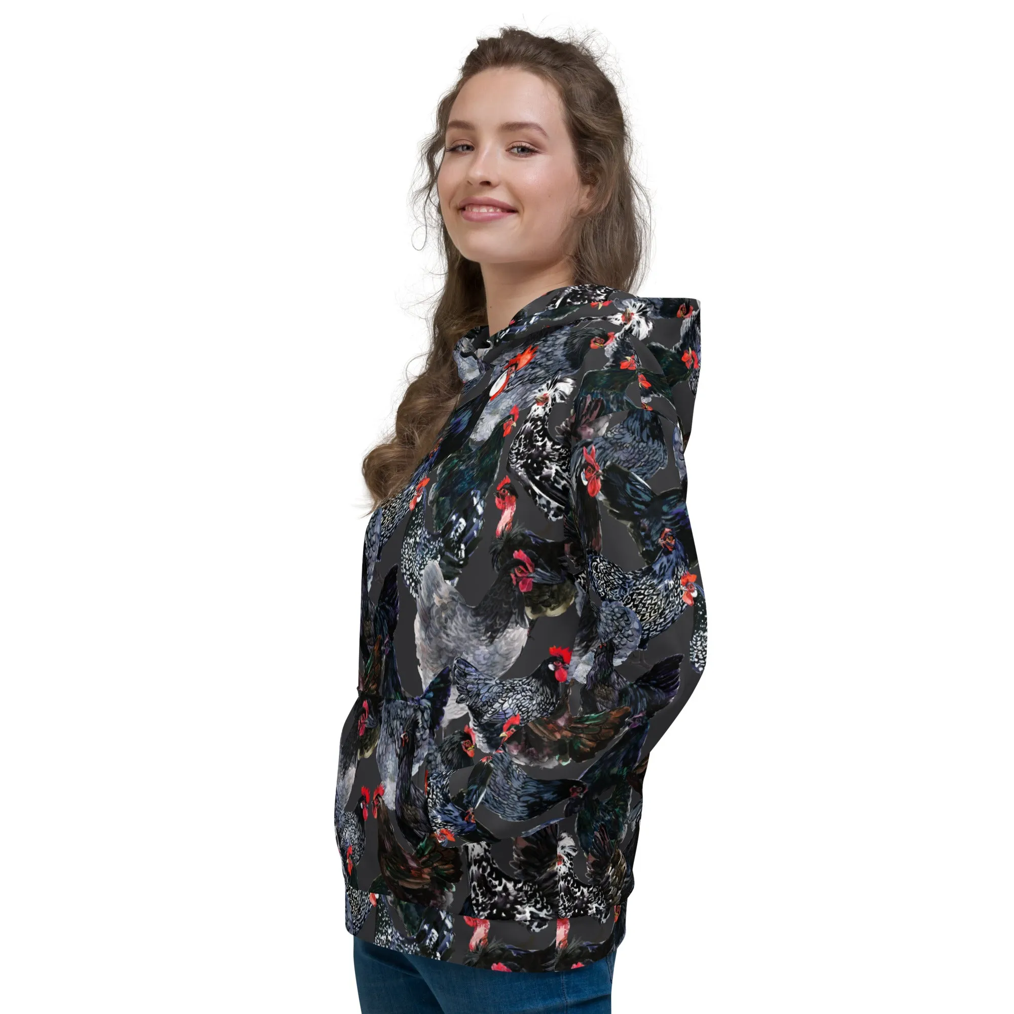 Midnight Chickens Unisex Hoodie
