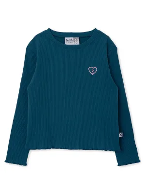 Minti Sketched Heart Ribbed Tee