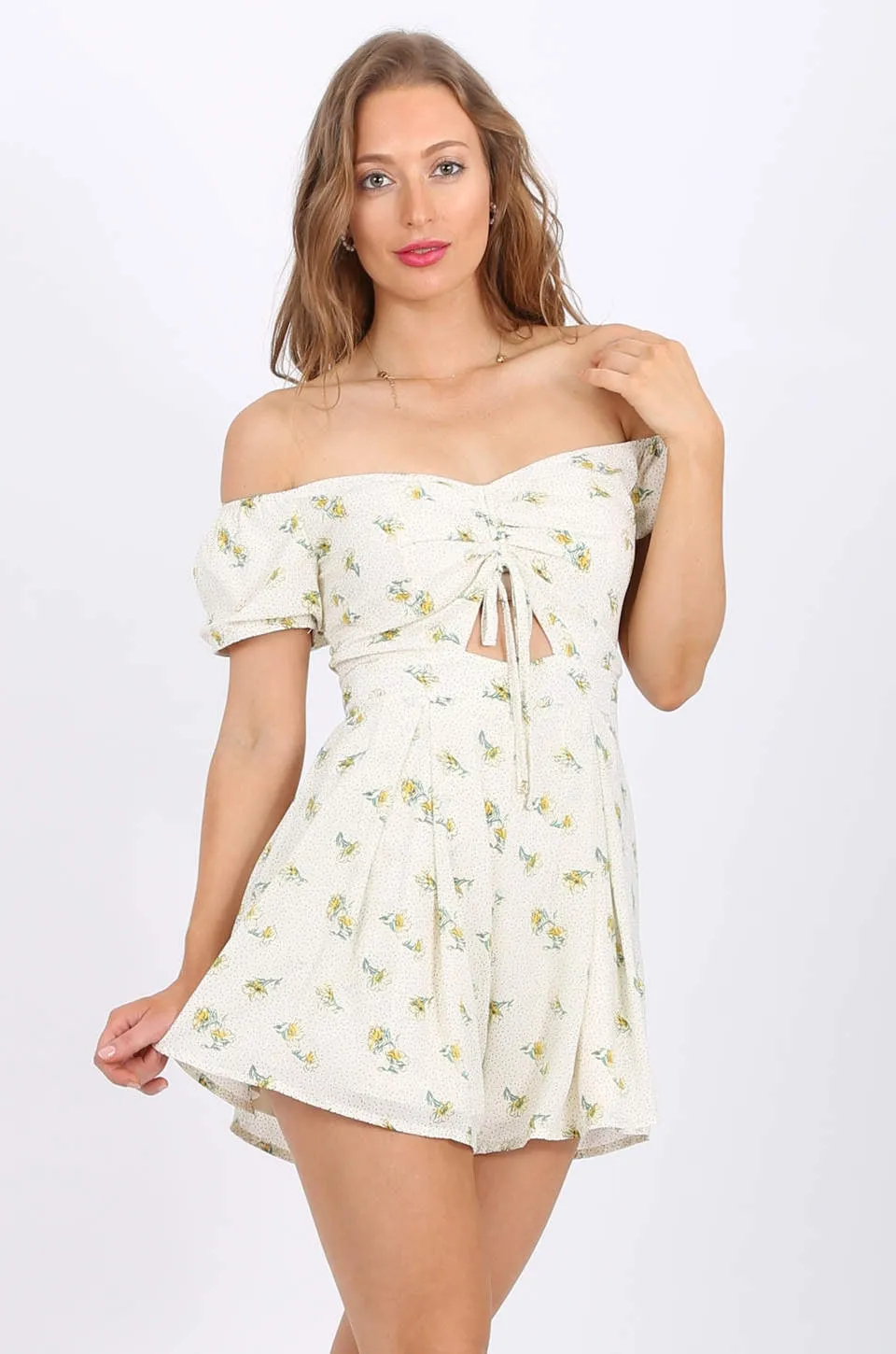 MISS PINKI Vivian Chiffon playsuit